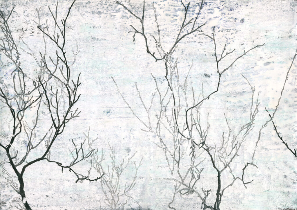 Midwinter III, pastel and pencil, 29,5 x 42 cm, 2019, Private collection Amsterdam